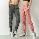 Women's Wrinkle Slimming Fitness Sports Pants - Loose Fit Quick-Drying Running & Harlan Leggings - Himpall